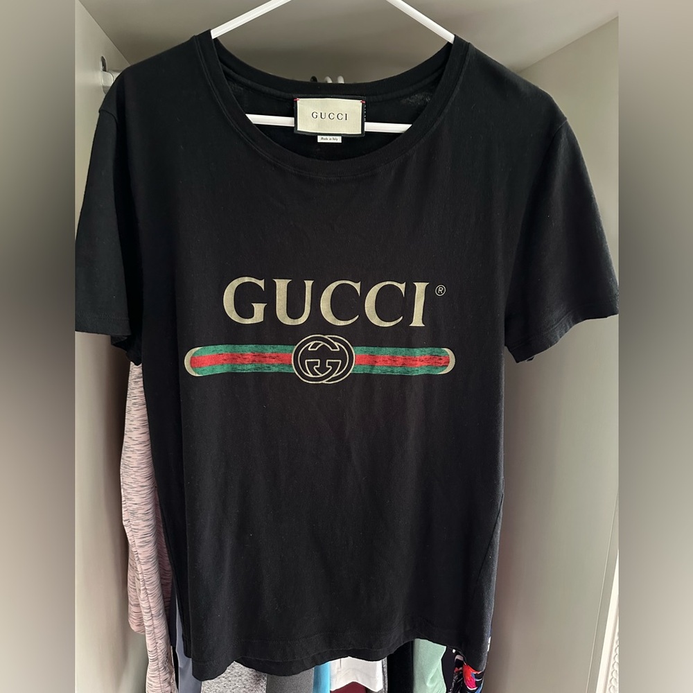 Gucci Classic Black T-Shirt Size XS